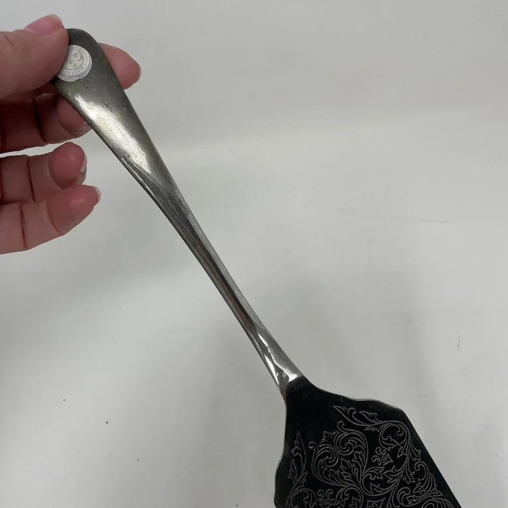 Godinger Silver Art Co Ornate Engraved Silver Plated Lasagna Server with Box
